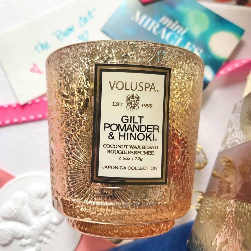 Voluspa Gilt Pomander & Hinoki